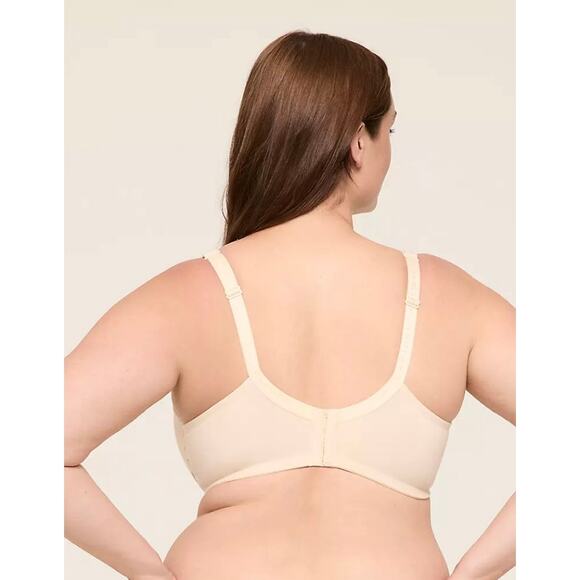 Lane Bryant Cacique 42D Lightly Lined T-Shirt Beige Bra Underwire Molded Cups - Picture 8 of 13